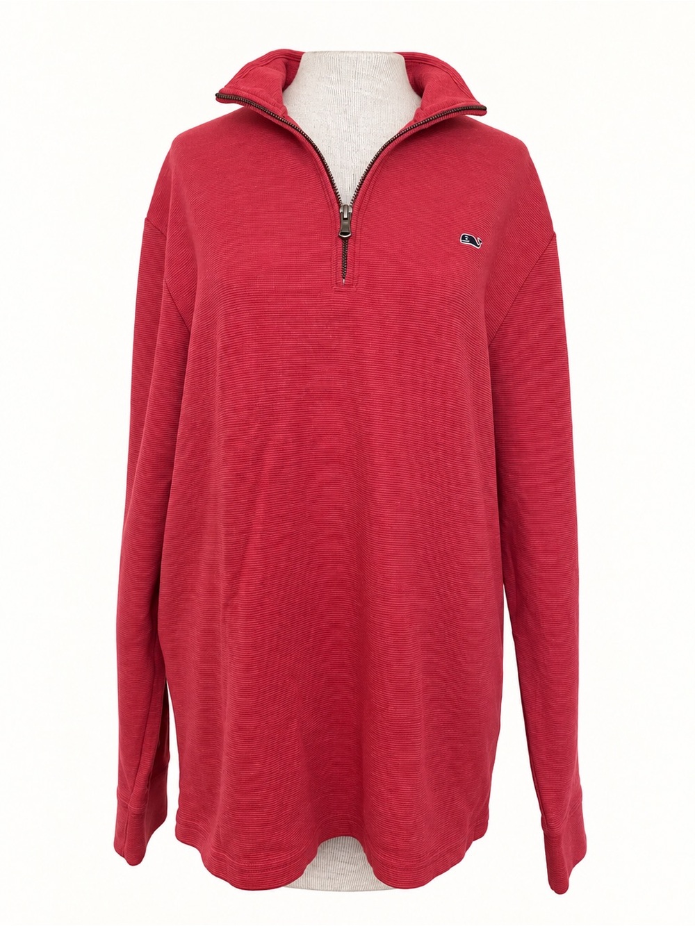 Vineyard Vines Men's Crimson Red Half-Zip Pullover